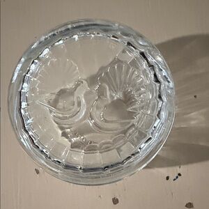 Elegant Clear glass trinket box.